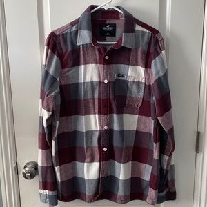 Medium red Hollister flannel
